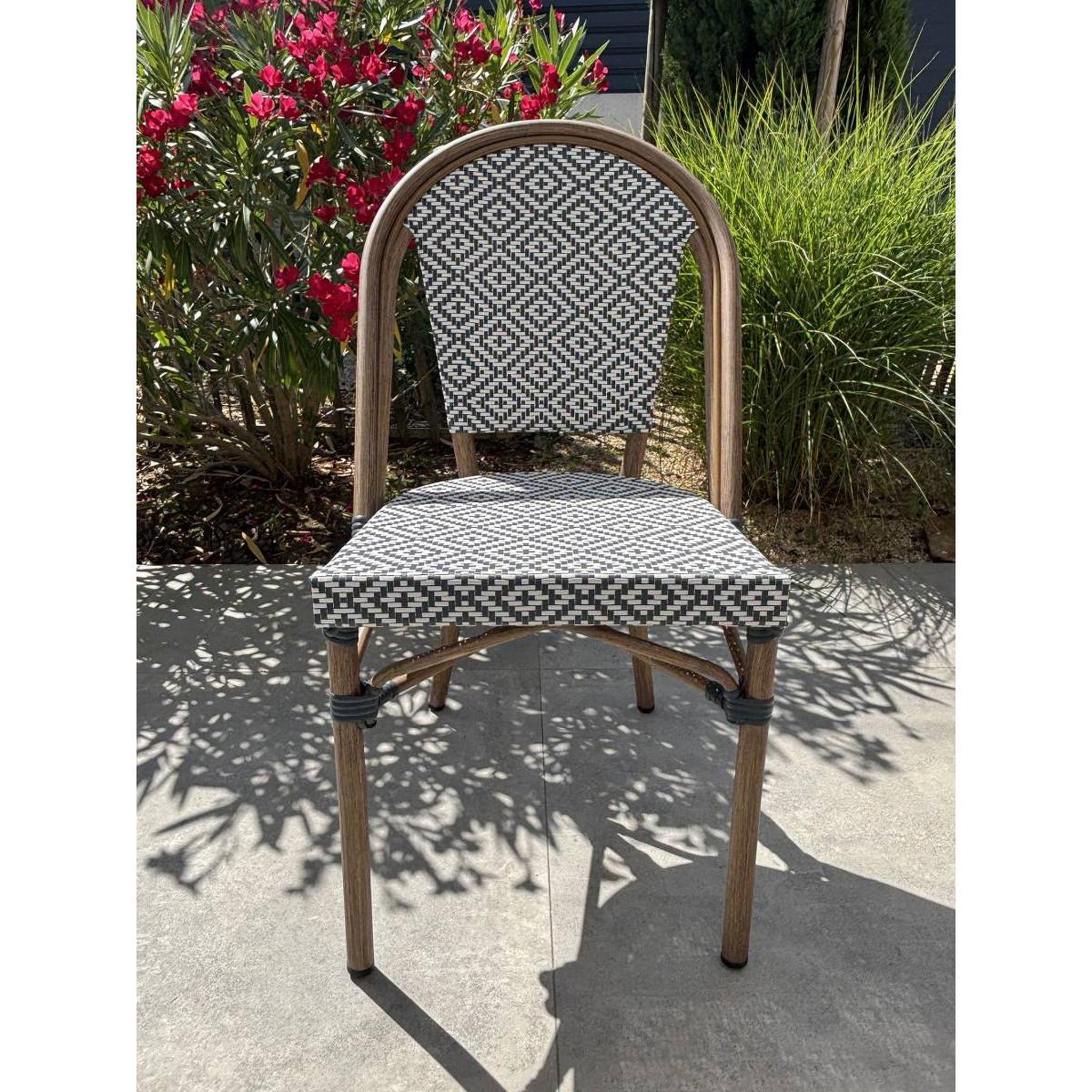 Voir la diapositive 3 : Paris Prix Chaise de jardin empilable  bistro  87cm bleu