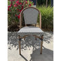 Voir la diapositive 3 : Paris Prix Chaise de Jardin Empilable  Bistro  87cm Bleu