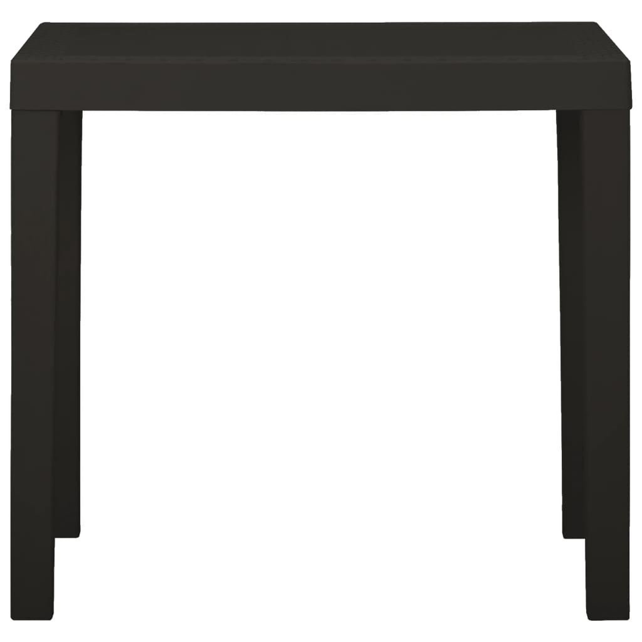 Voir la diapositive 2 : VIDAXL Table de jardin anthracite 79x65x72 cm plastique