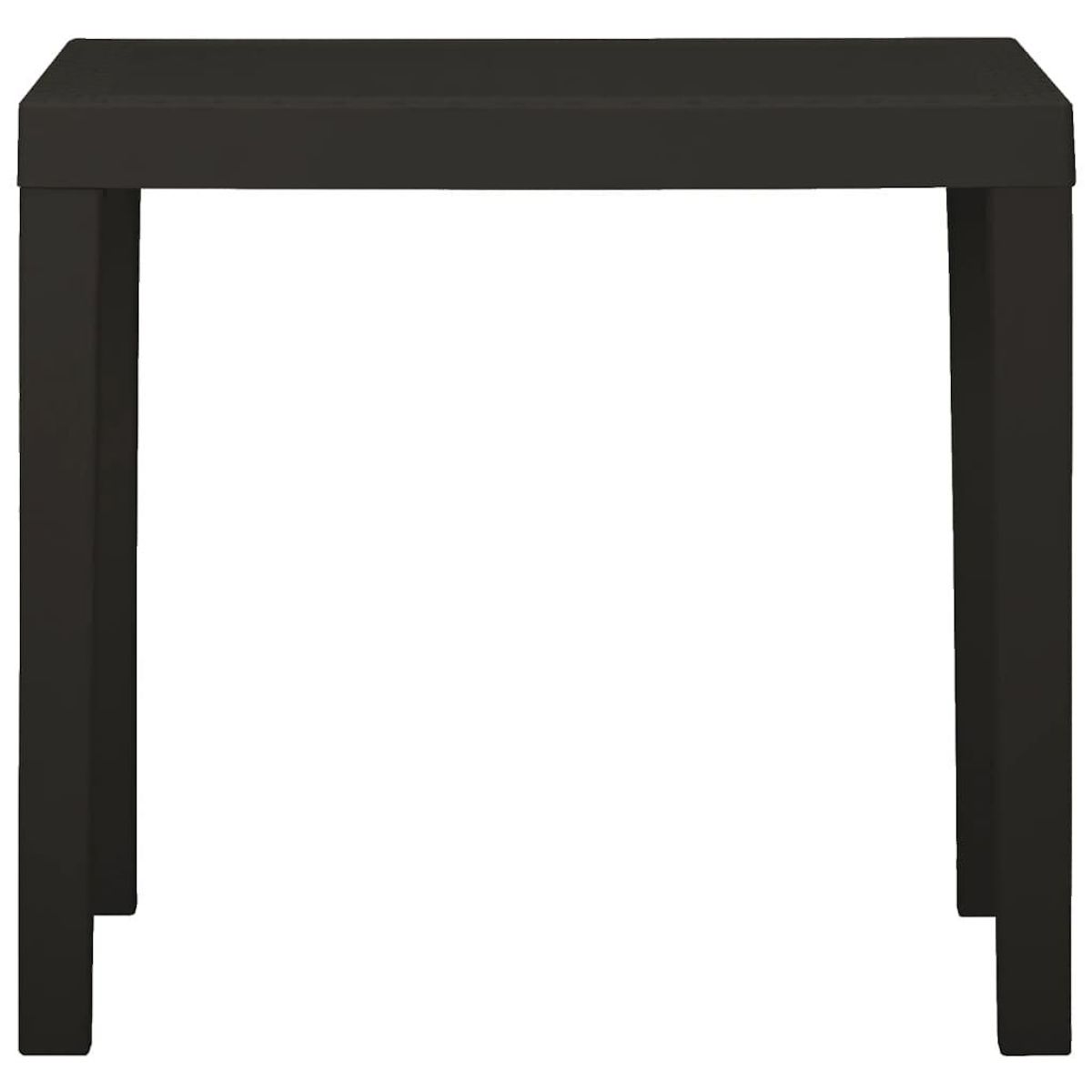 VIDAXL Table de jardin Anthracite 79x65x72 cm Plastique