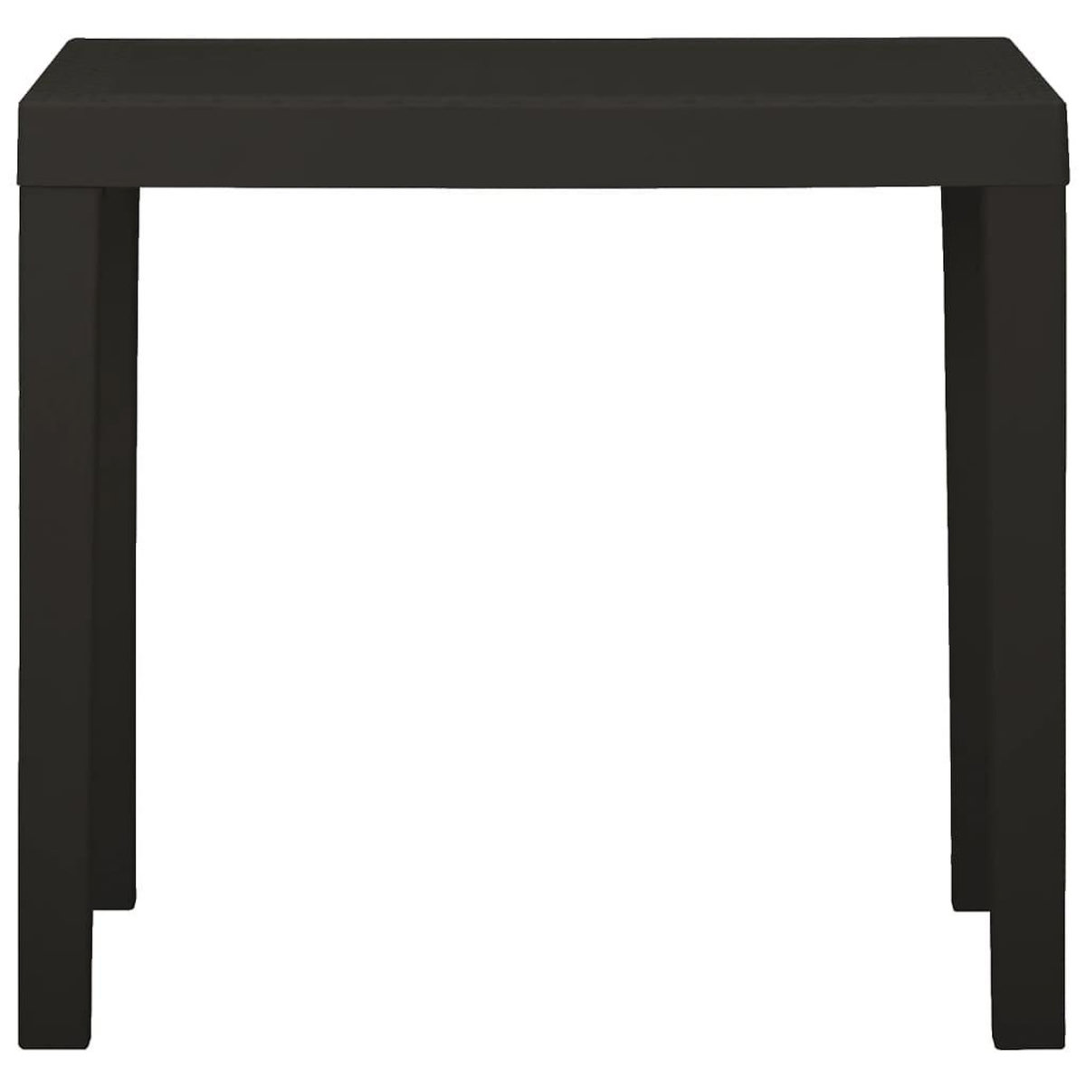 VIDAXL Table de jardin Anthracite 79x65x72 cm Plastique