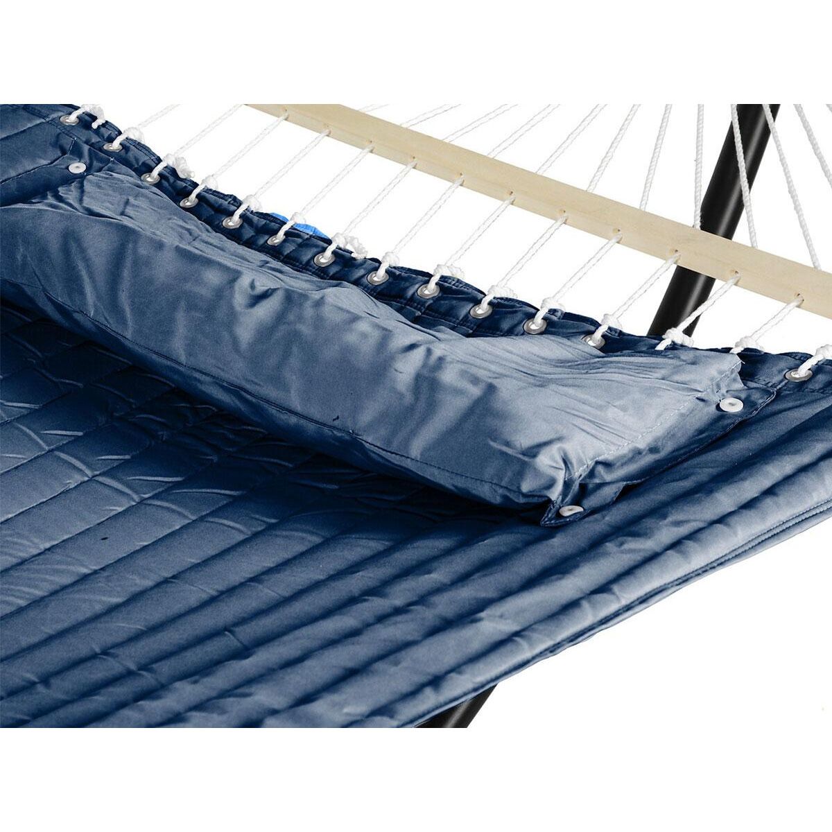 HESPERIDE Toile de hamac matelassé bleu indigo Akio - Hespéride