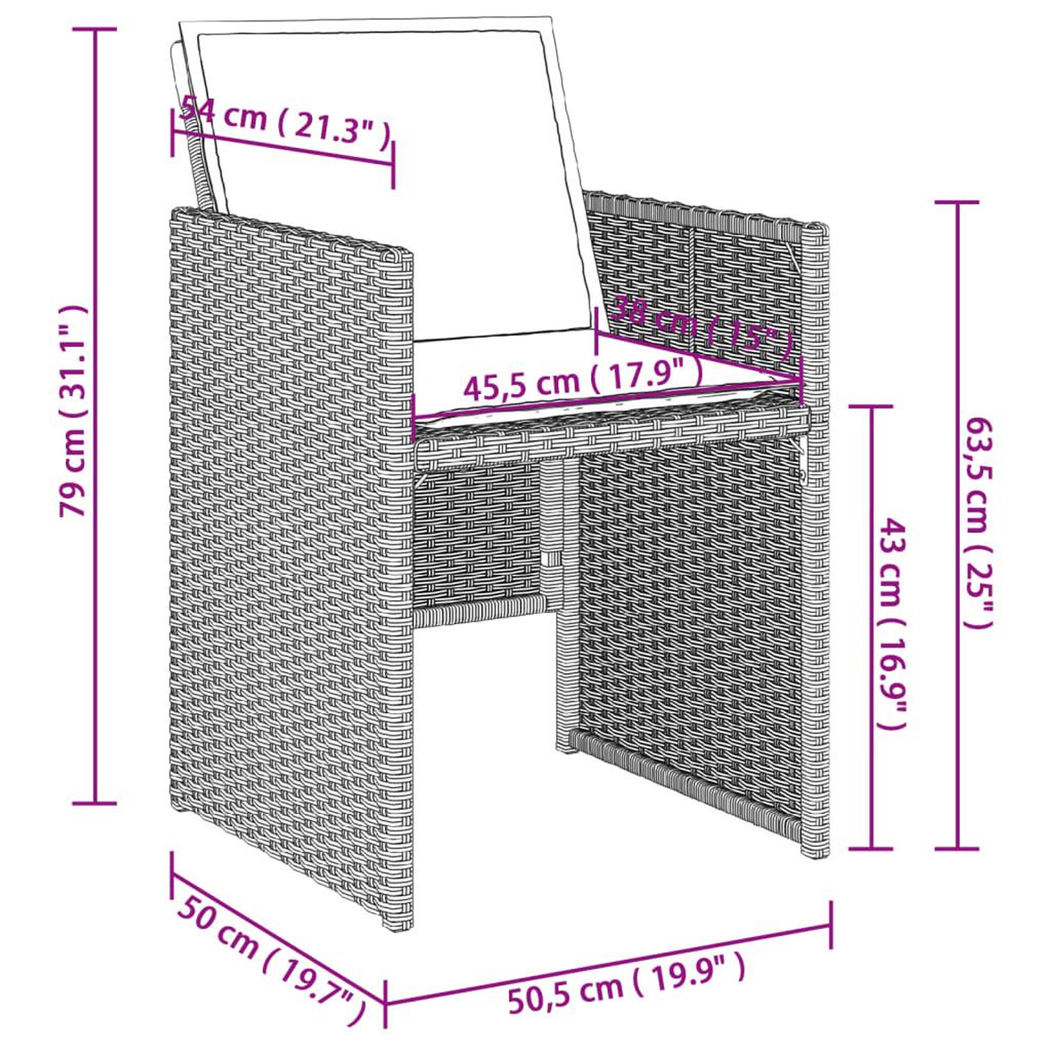 Voir la diapositive 6 : VIDAXL Chaises de jardin avec coussins lot de 4 gris clair poly rotin