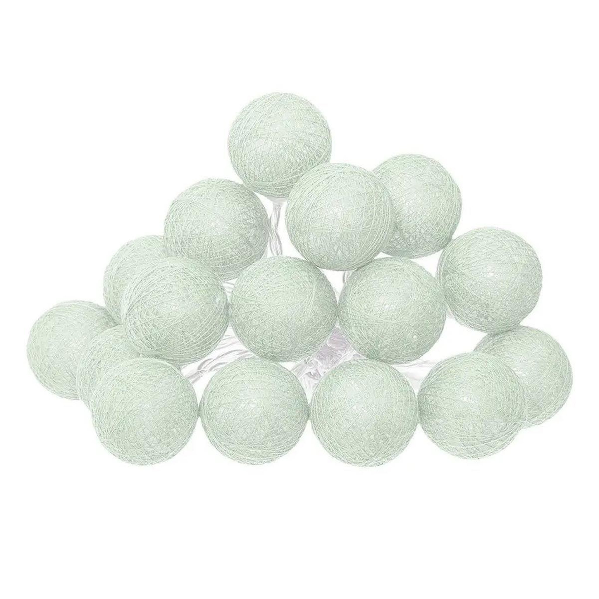 ATMOSPHERA Guirlande led  16 mini boules  255cm vert céladon