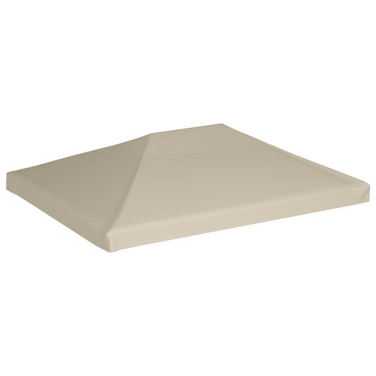 VIDAXL Couverture de dessus de belvedere 310 g / m^2 4x3 m Beige