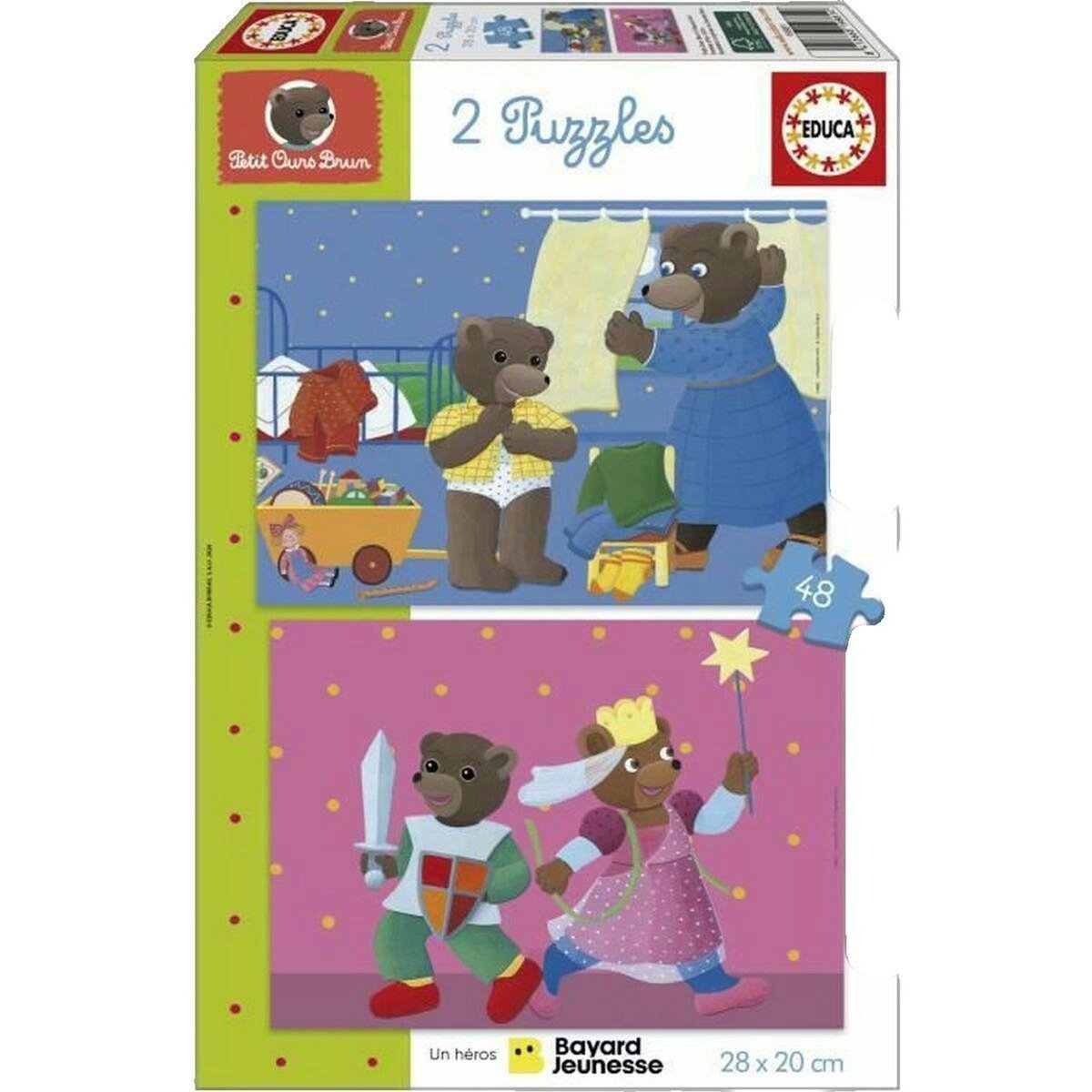 EDUCA Puzzle Educa-Borras Petit Ours Brun éducatif 48 pièces