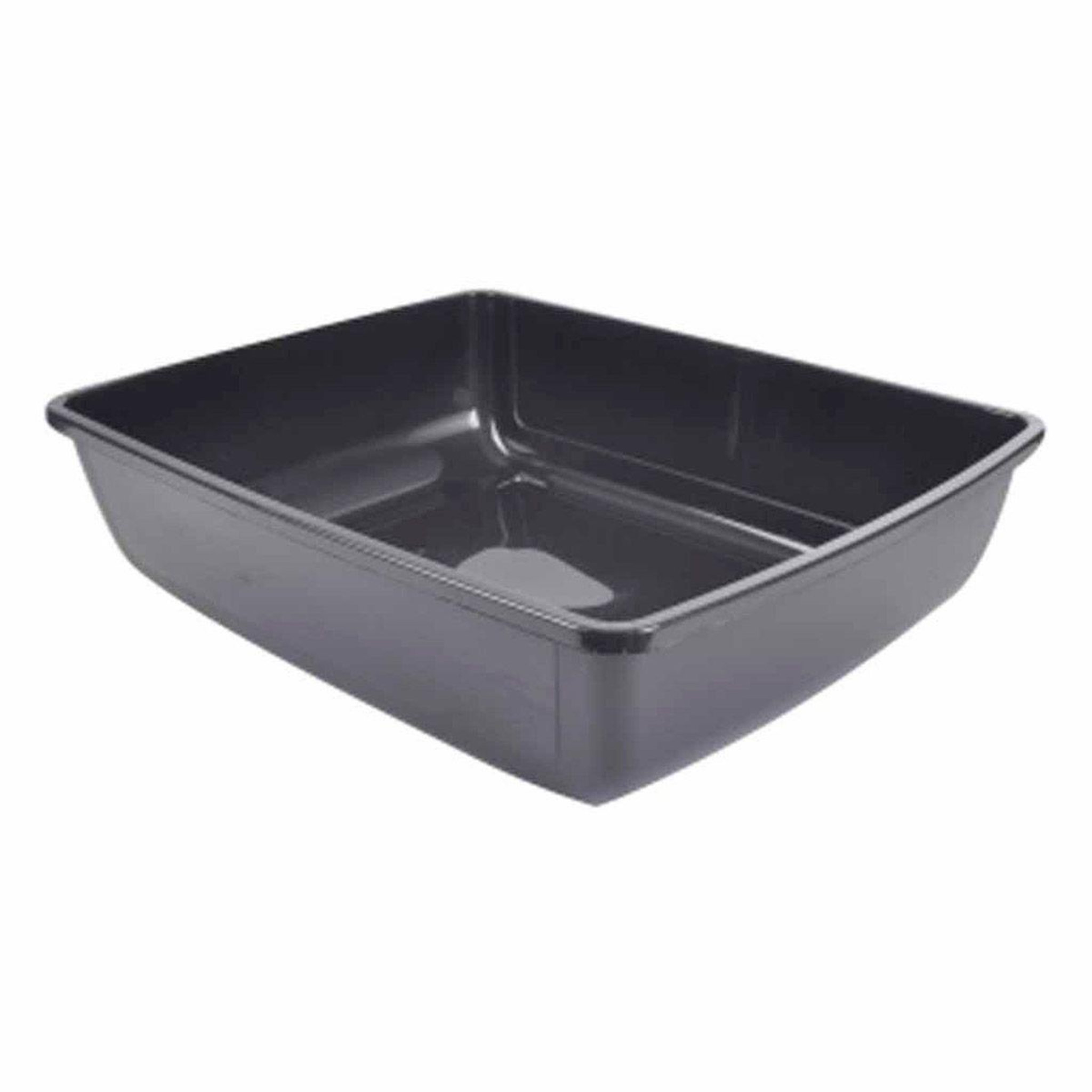 LOVE STORY Bac à Litière pour Chat  Sans Bord  46cm Anthracite
