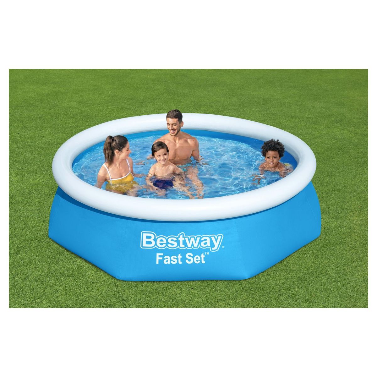 BESTWAY Piscine autoportée ronde 244x61cm Fast Set&trade;