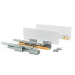 EMUCA SRL Kit de tiroir Concept hauteur 138 mm et profondeur 500 mm finition blanc