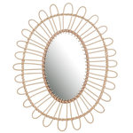 FORNORD Miroir Dalia bambou 52x60 cm