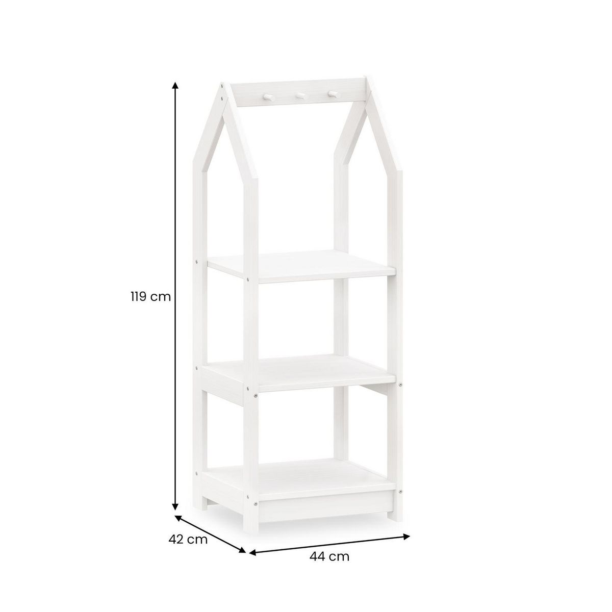 IDIMEX Étagère à vêtements enfant SALLY en pin massif