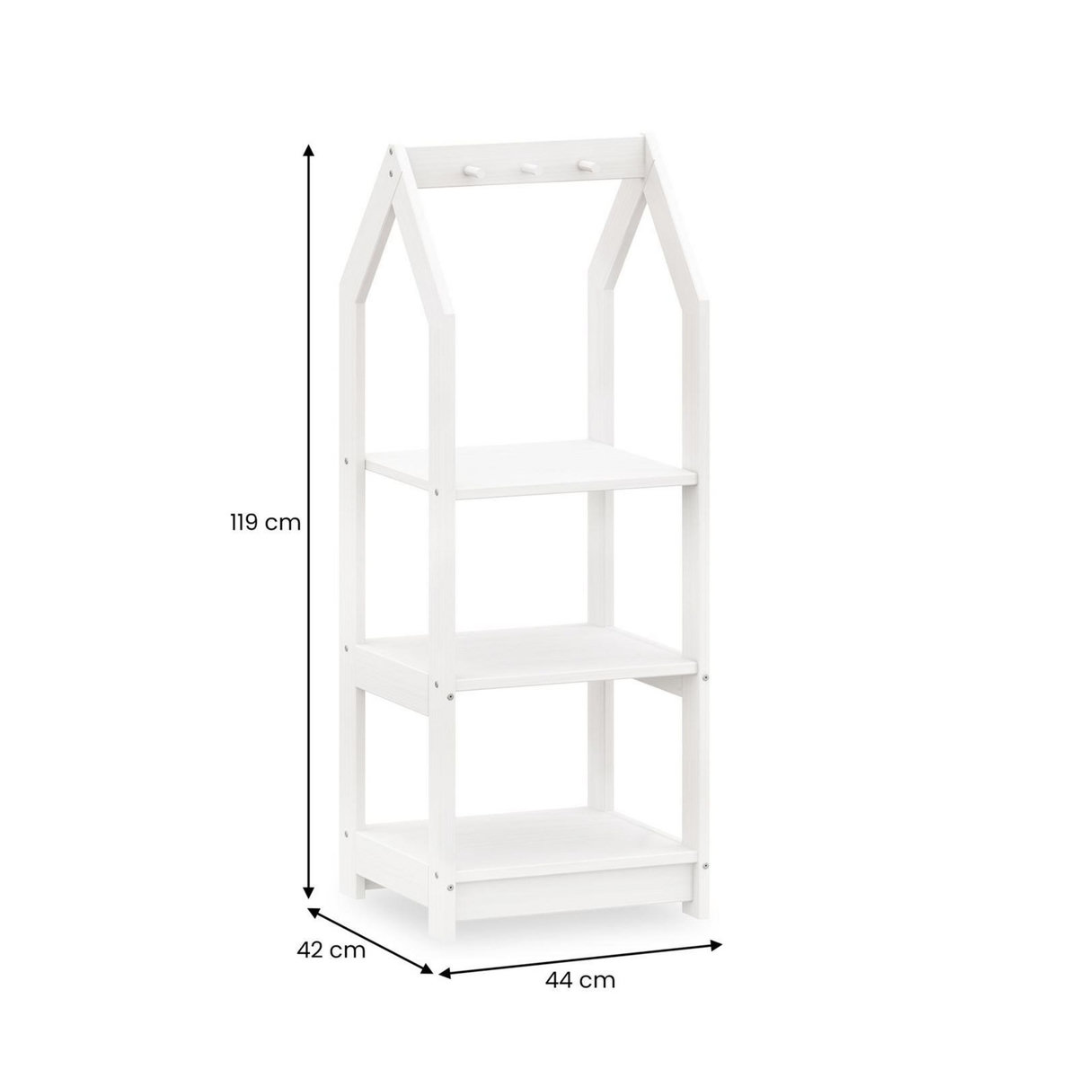 IDIMEX Étagère à vêtements enfant SALLY en pin massif