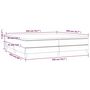 Voir la diapositive 6 : VIDAXL Sommier a lattes de lit avec matelas Cappuccino 200x200 cm