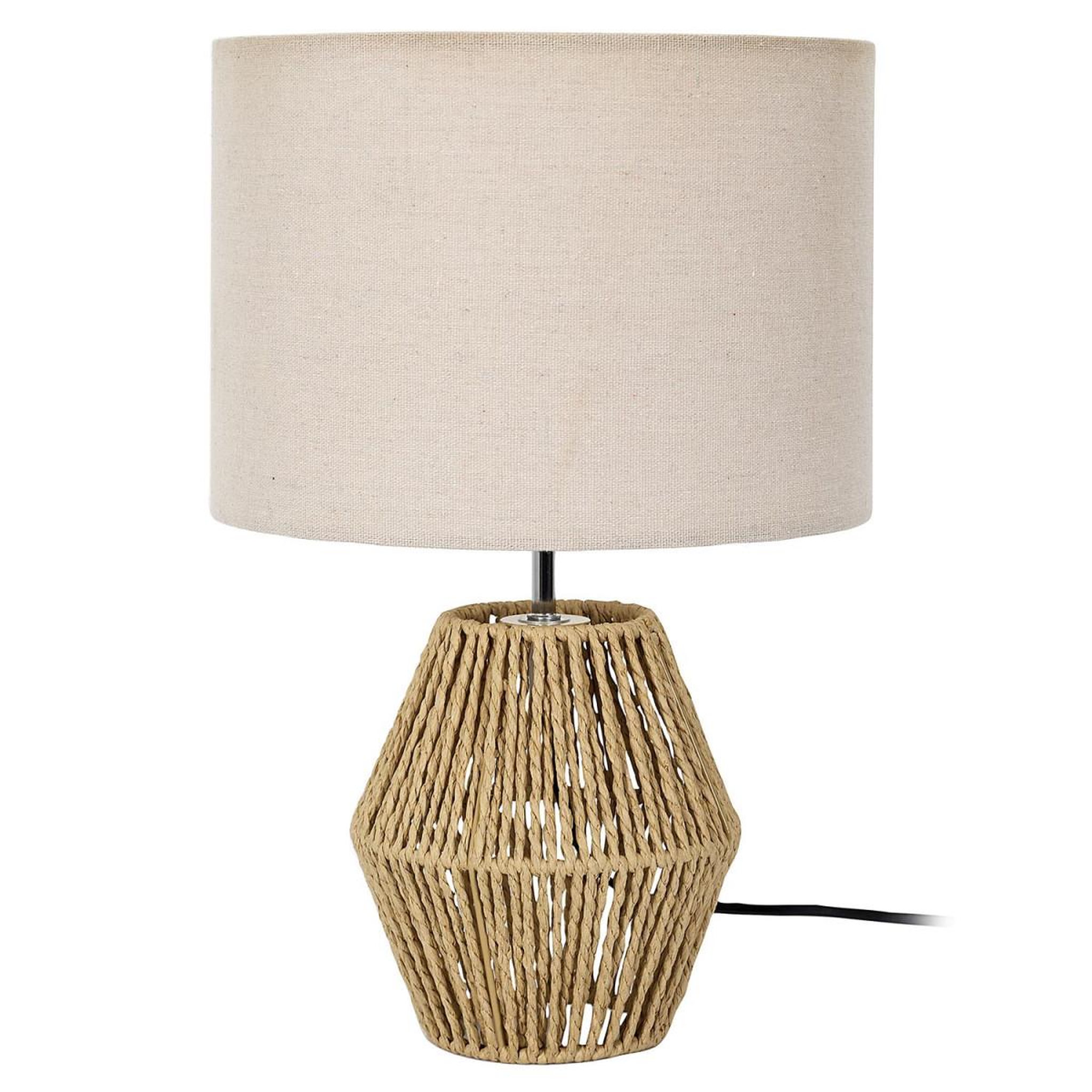 The Home Deco Factory Lampe à Poser Tressée  Lina  40cm Naturel