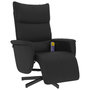 Voir la diapositive 2 : VIDAXL Fauteuil inclinable de massage repose-pieds noir similicuir