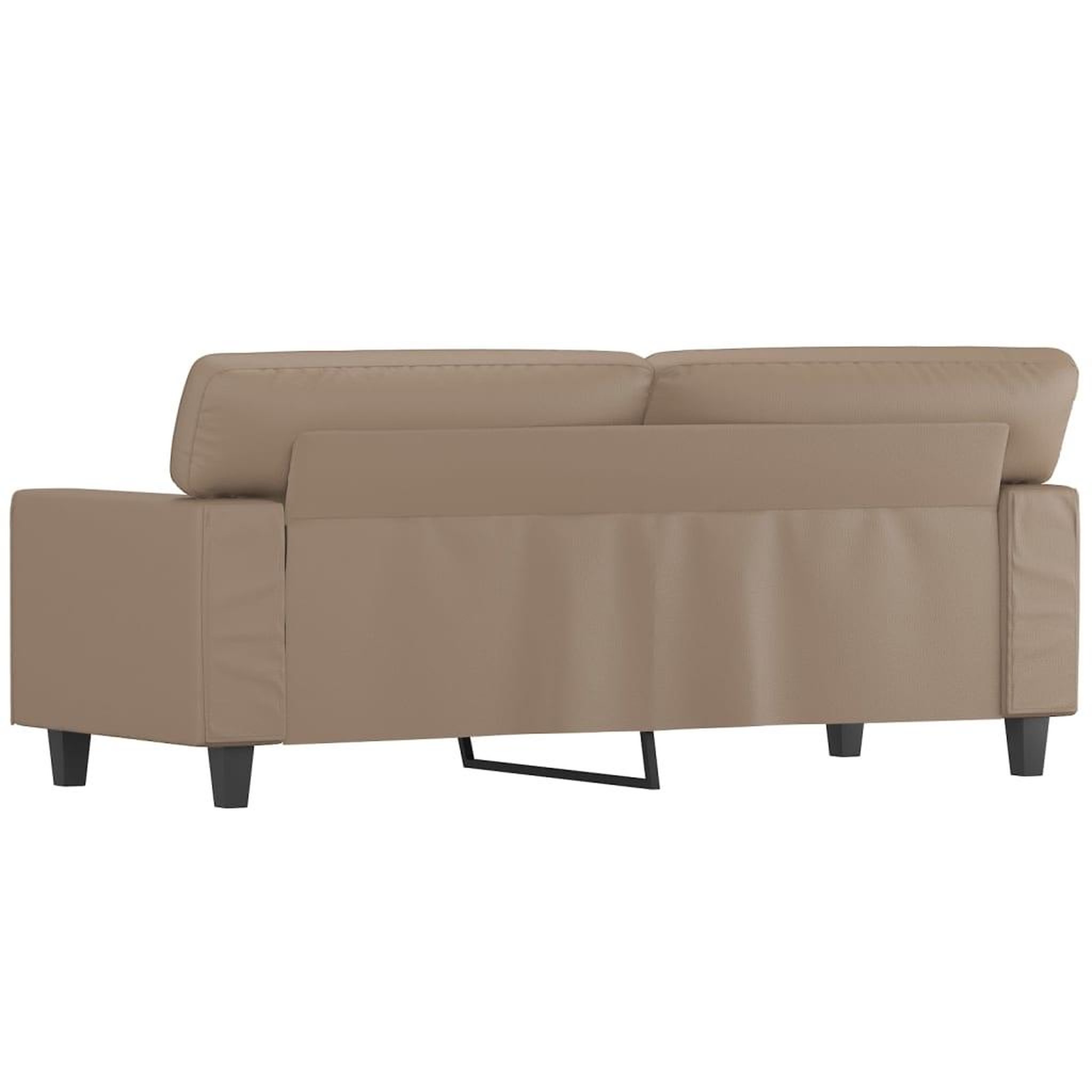 Voir la diapositive 5 : VIDAXL Canape a 2 places Cappuccino 140 cm Similicuir