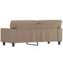 Voir la diapositive 5 : VIDAXL Canape a 2 places Cappuccino 140 cm Similicuir