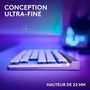 Voir la diapositive 4 : Logitech Clavier gamer sans fil G515 Lightspeed TKL tactile Blanc