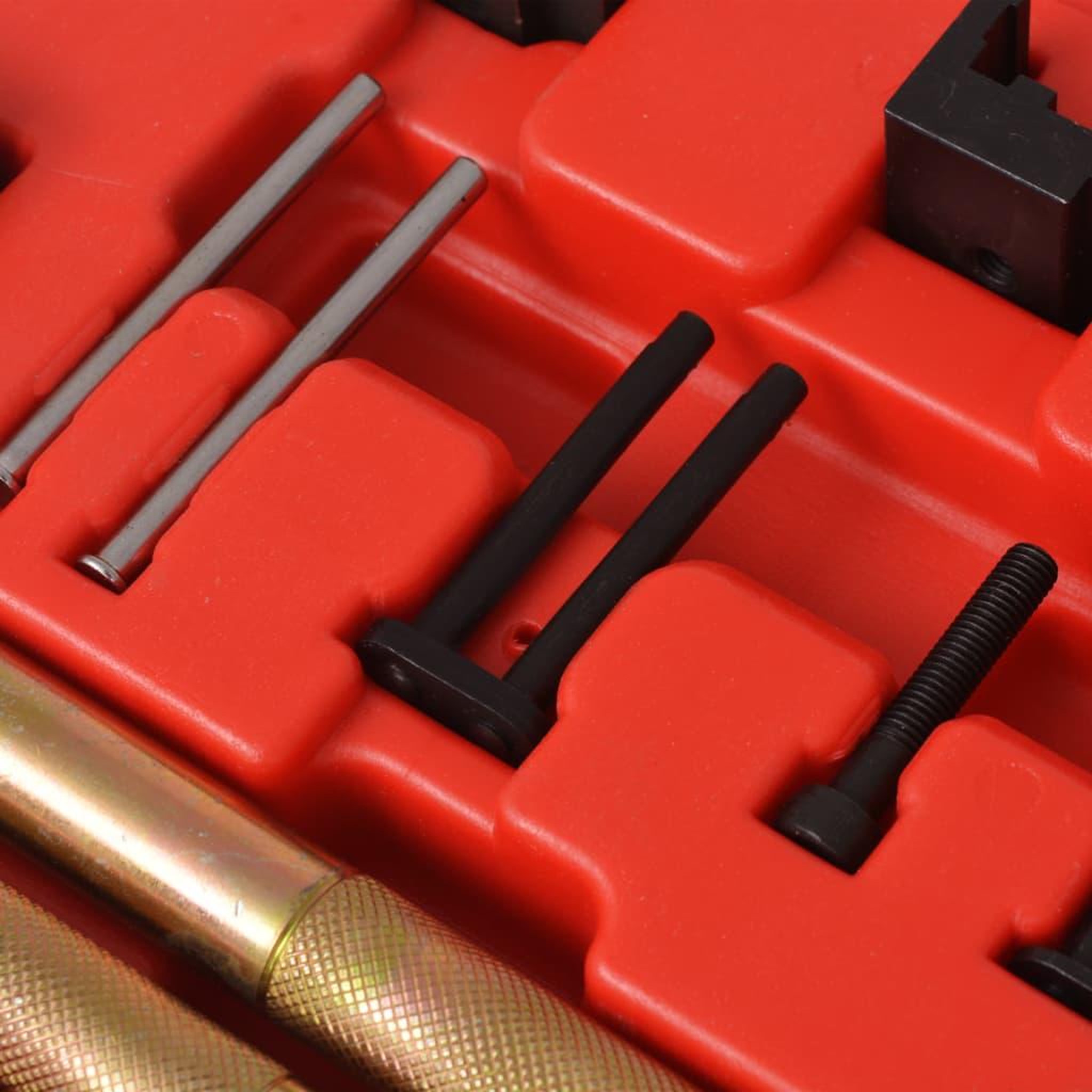 Voir la diapositive 4 : VIDAXL Kit d'outils de rivetage de chaînes de distribution mercedes