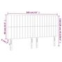 Voir la diapositive 6 : VIDAXL Tete de lit a LED Gris fonce 160x5x118/128 cm Tissu