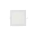 EDM Spot LED carré EDM - 22cm - 20W - 1500lm - 4000K - Cadre blanc - 31584