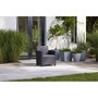 Voir la diapositive 3 : ALLIBERT by KETER Salon bas de jardin 4 personnes gris graphite CLAIRE