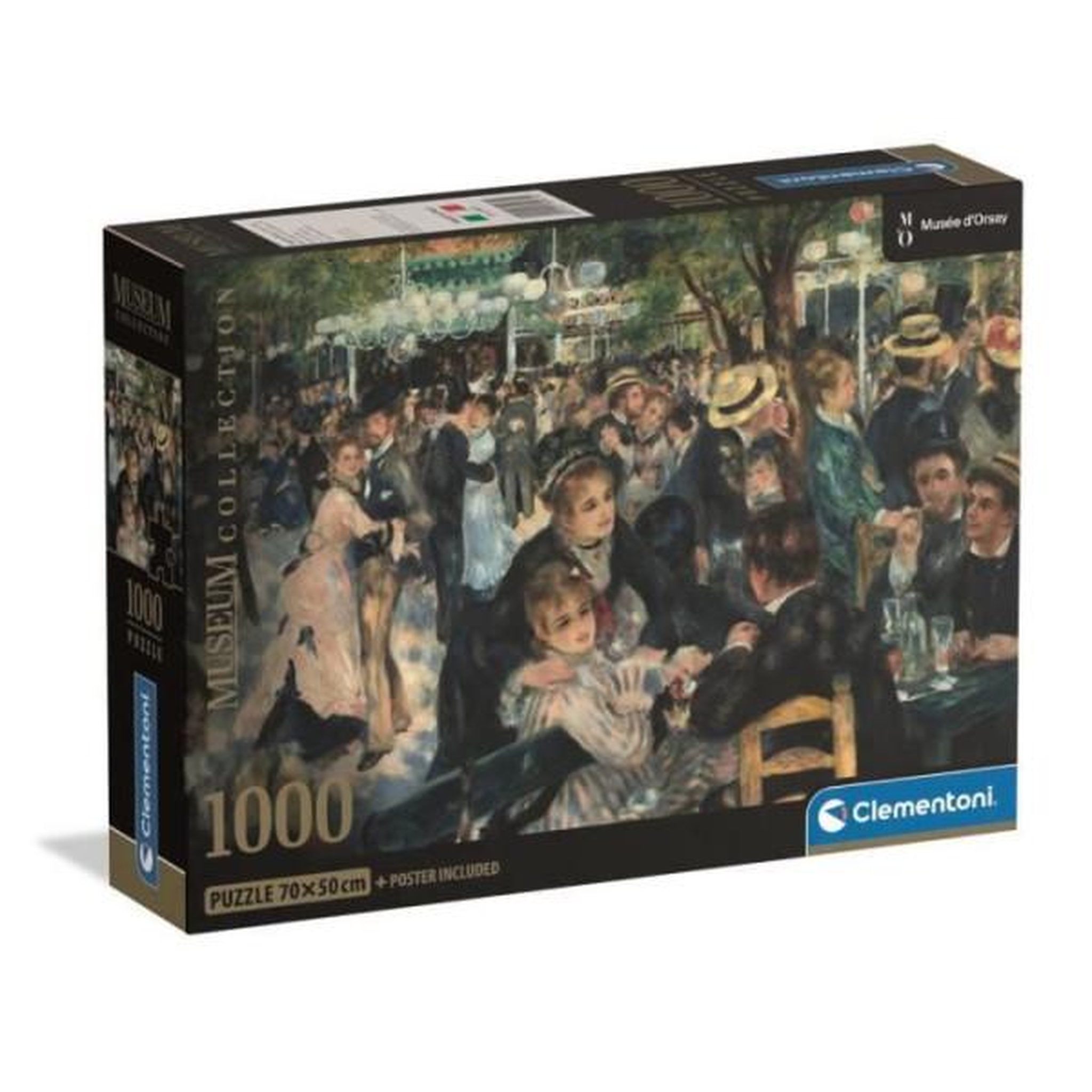 CLEMENTONI Clementoni - compact 1000 pieces - renoir : bal du moulin