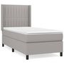 Voir la diapositive 2 : VIDAXL Sommier a lattes de lit avec matelas Gris clair 80x200 cm Tissu