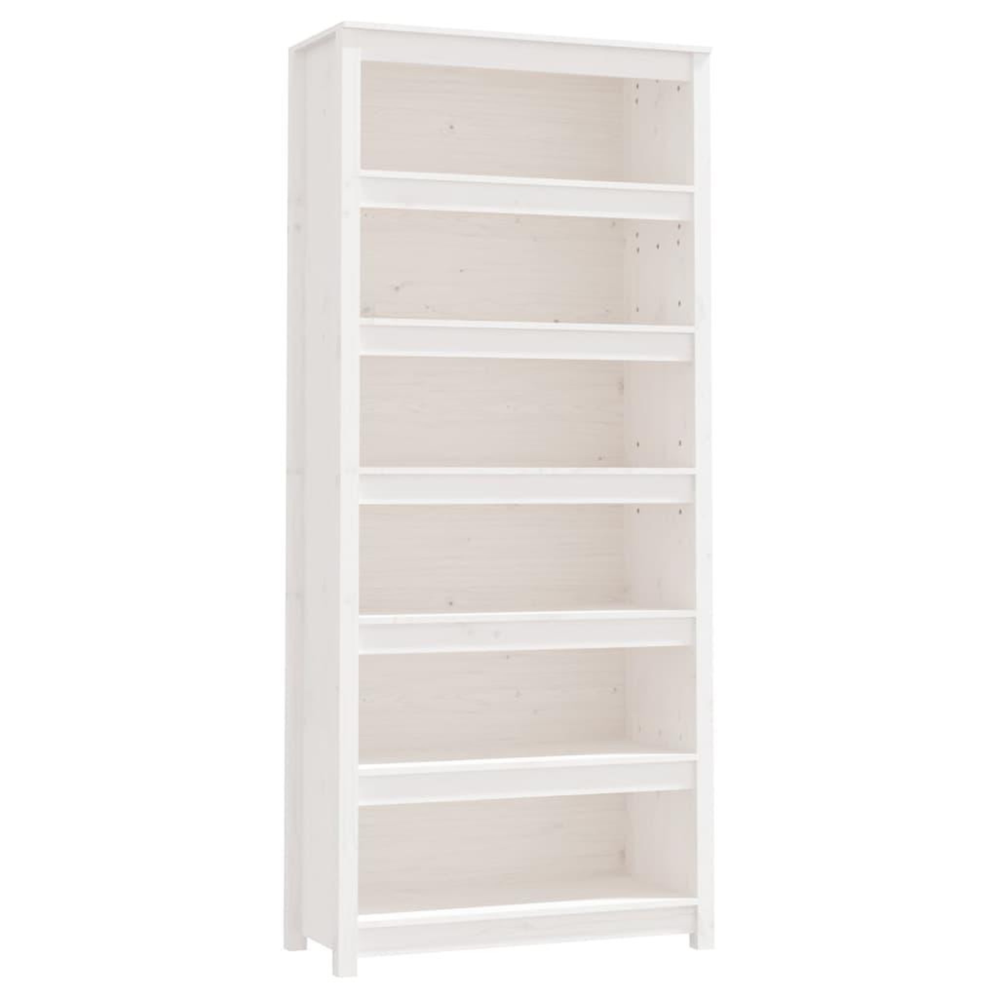 Voir la diapositive 2 : VIDAXL Bibliotheque Blanc 80x35x183 cm Bois de pin massif