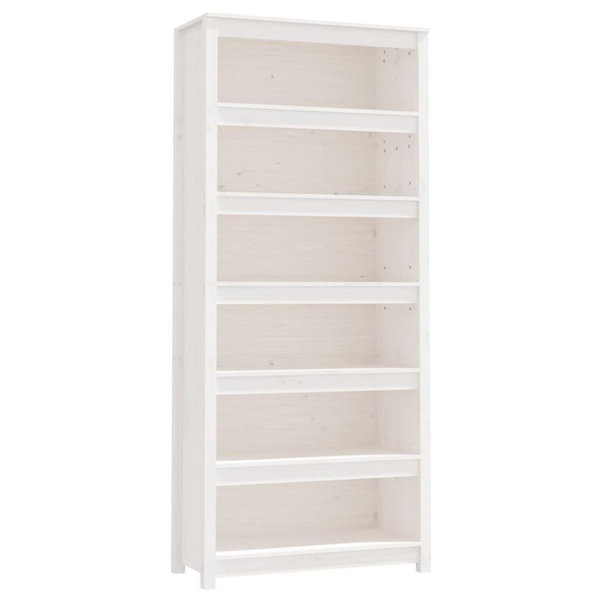 VIDAXL Bibliotheque Blanc 80x35x183 cm Bois de pin massif
