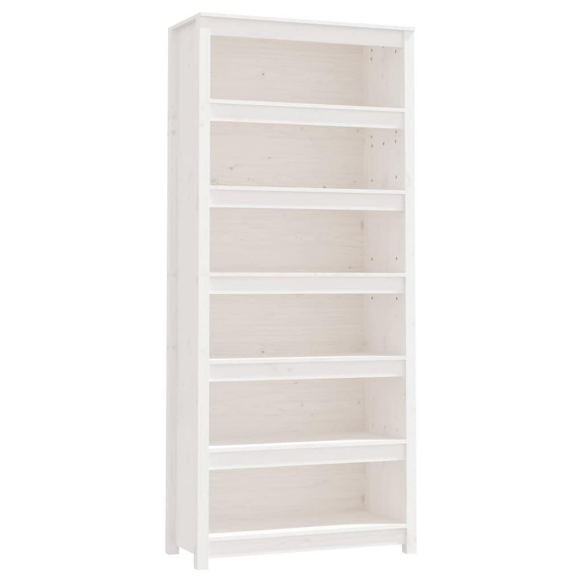 VIDAXL Bibliotheque Blanc 80x35x183 cm Bois de pin massif