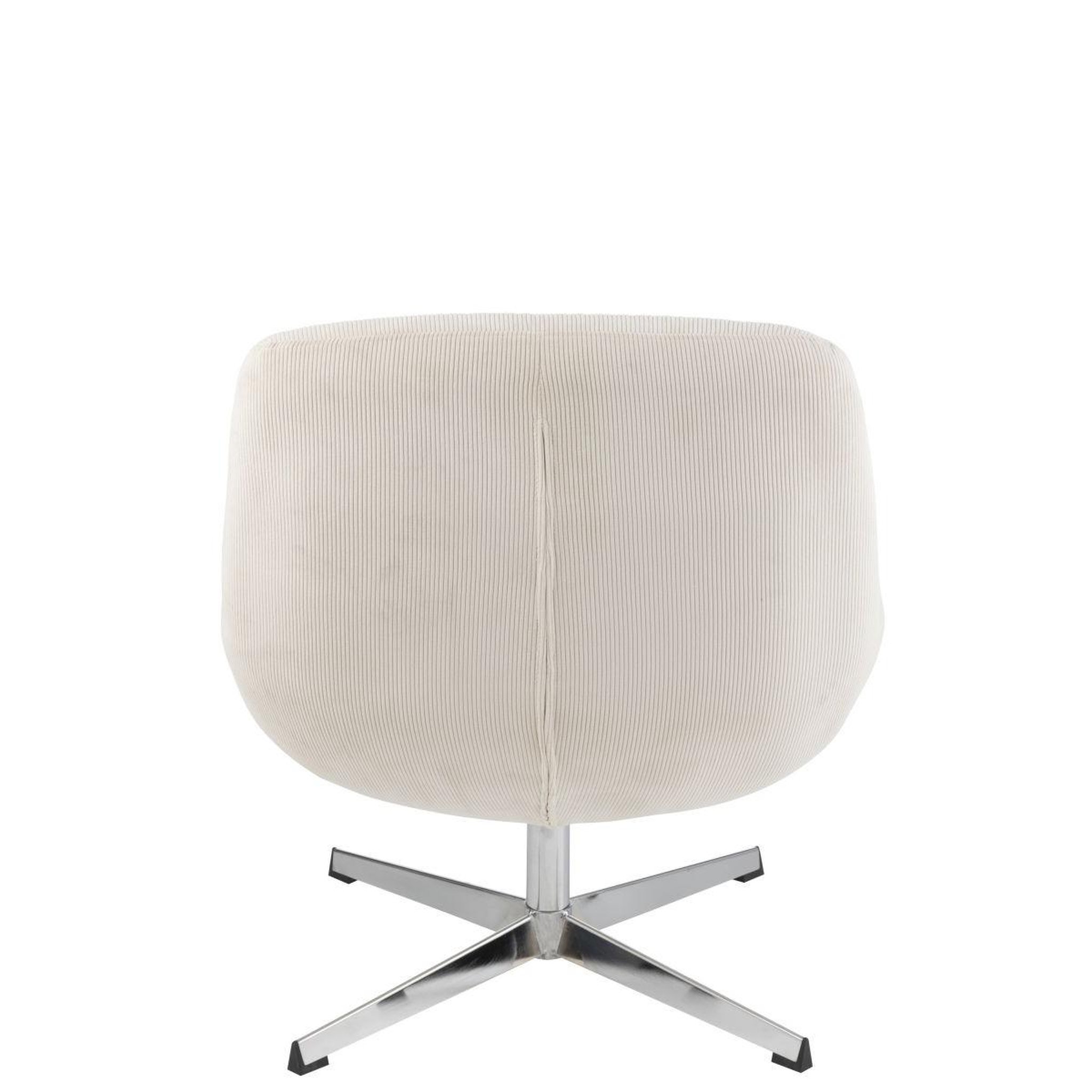 Voir la diapositive 4 : J-LINE Fauteuil Lounge  Chill  79cm Crème