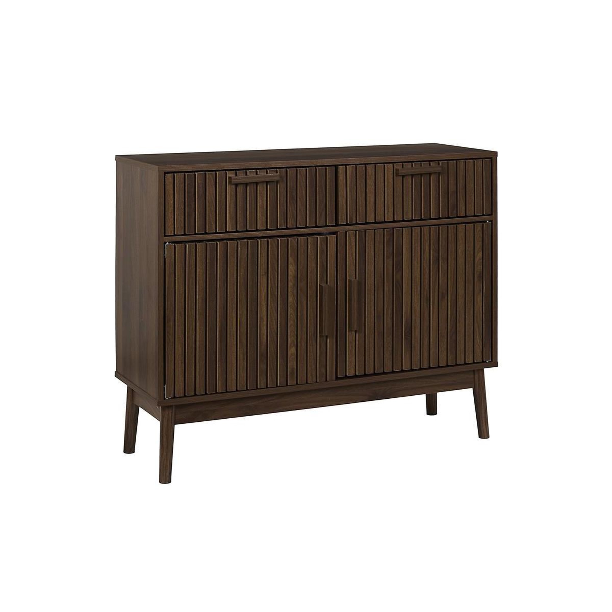 The Home Deco Factory Buffet 2 portes & 2 tiroirs  klaus  100cm marron foncé