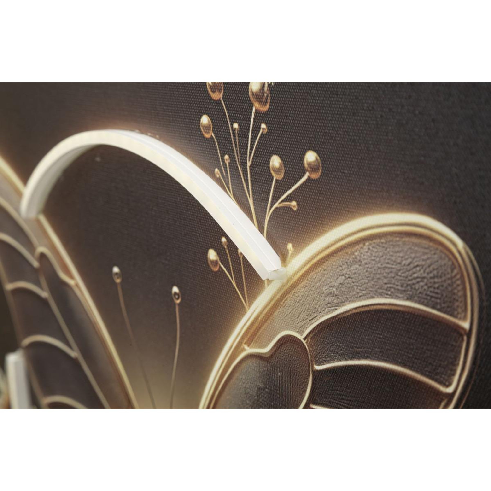 Voir la diapositive 5 : Paris Prix Tableau Imprimé à LED  Butterfly  50x50cm Multicolore