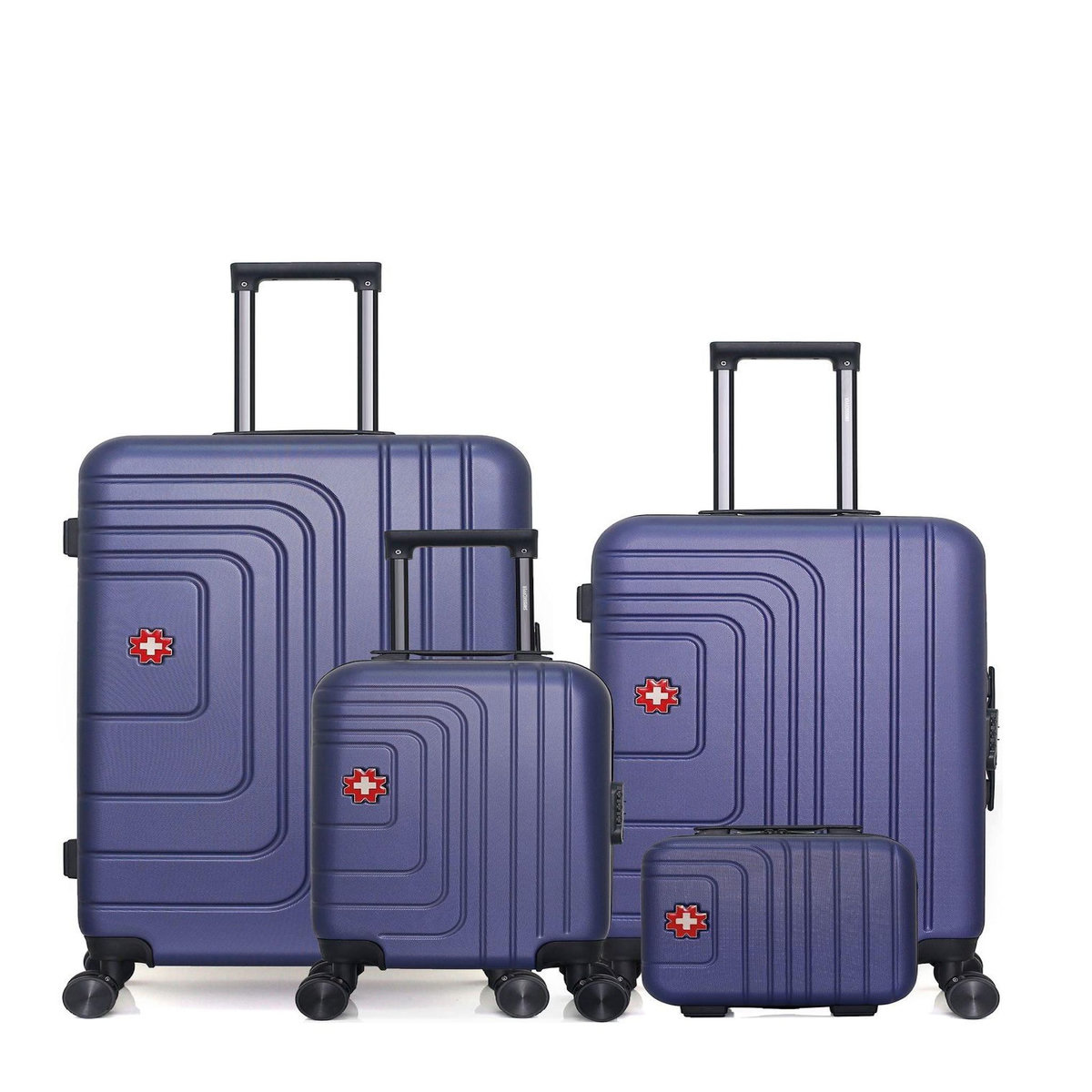 SWISS KOPPER SWISS KOPPER - Lot de 4 - Valises grand format, weekend, cabine XXS et vanity RUTI