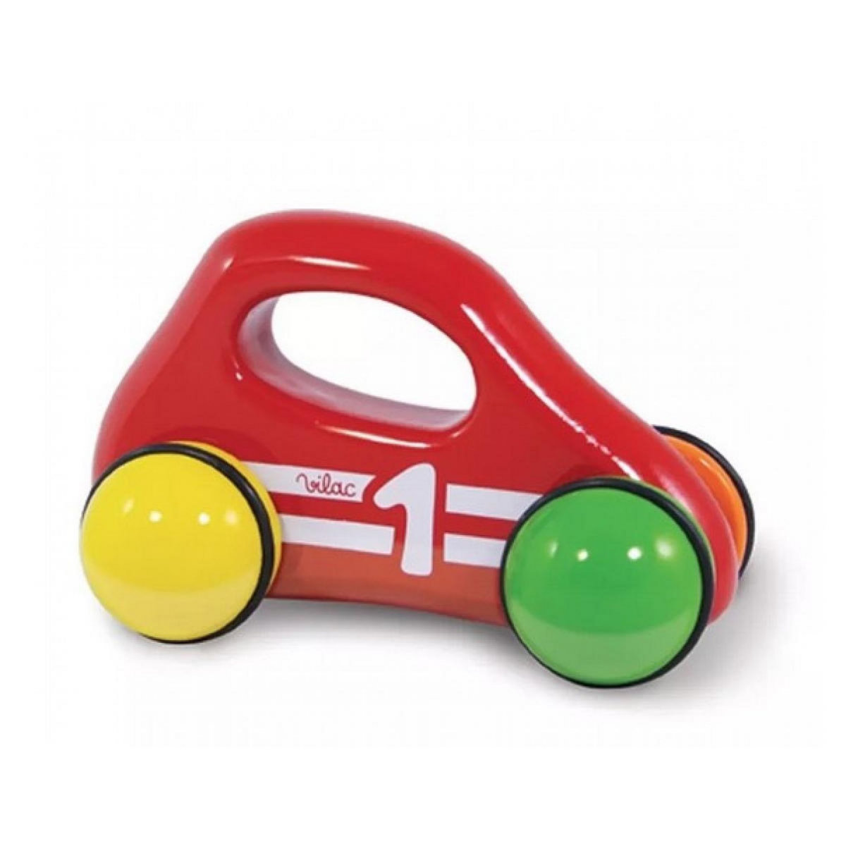 Vilac voiture en bois 1er age rouge