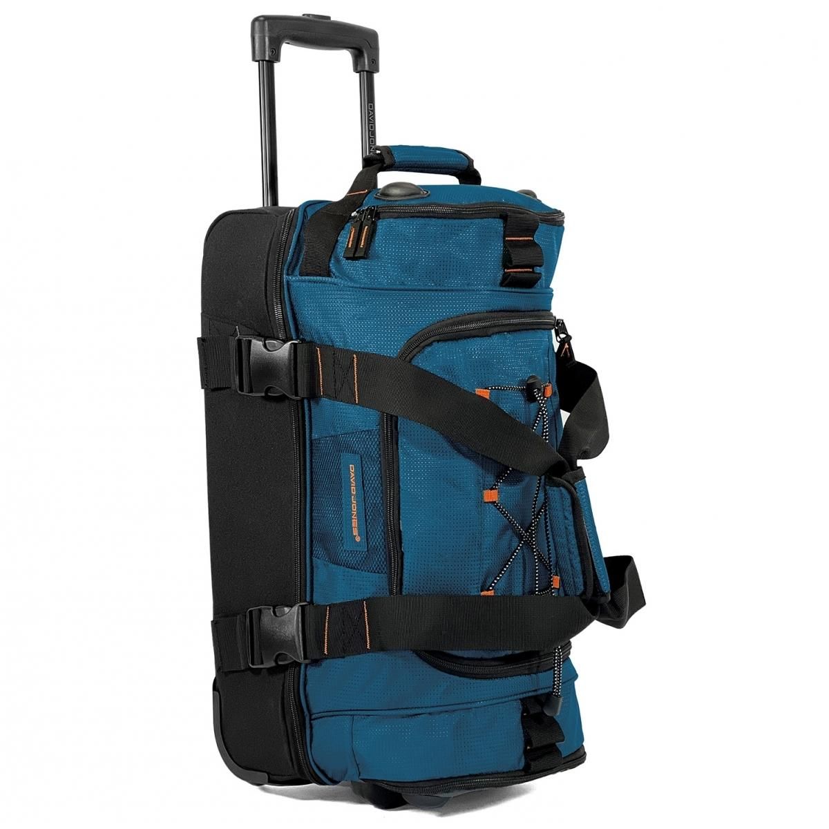 David Jones Sac de voyage cabine à roulettes 45L double compartiment 58cm