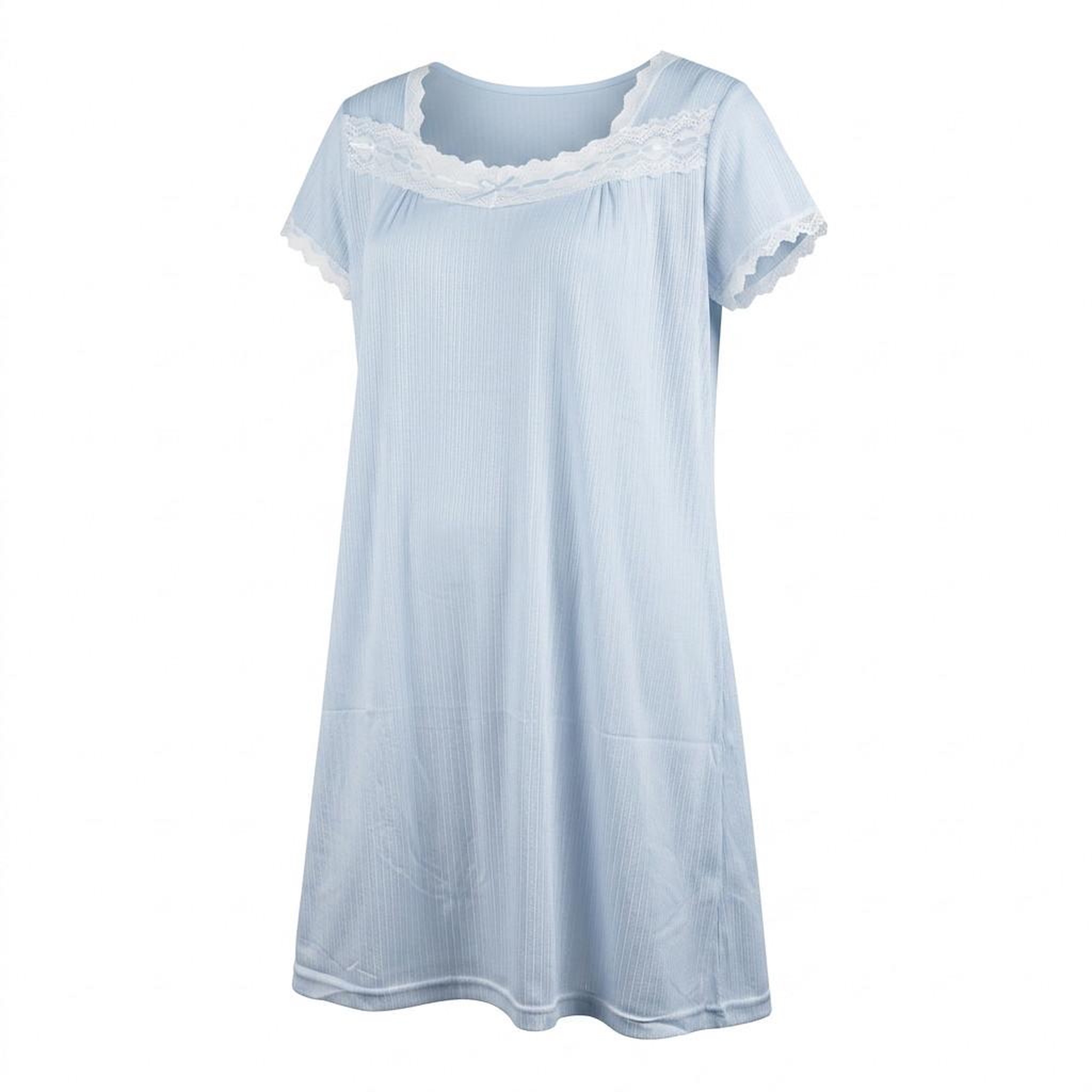 Voir la diapositive 1 : OZABI OZABI Chemise de Nuit Femme Dentelle Ultra Léger