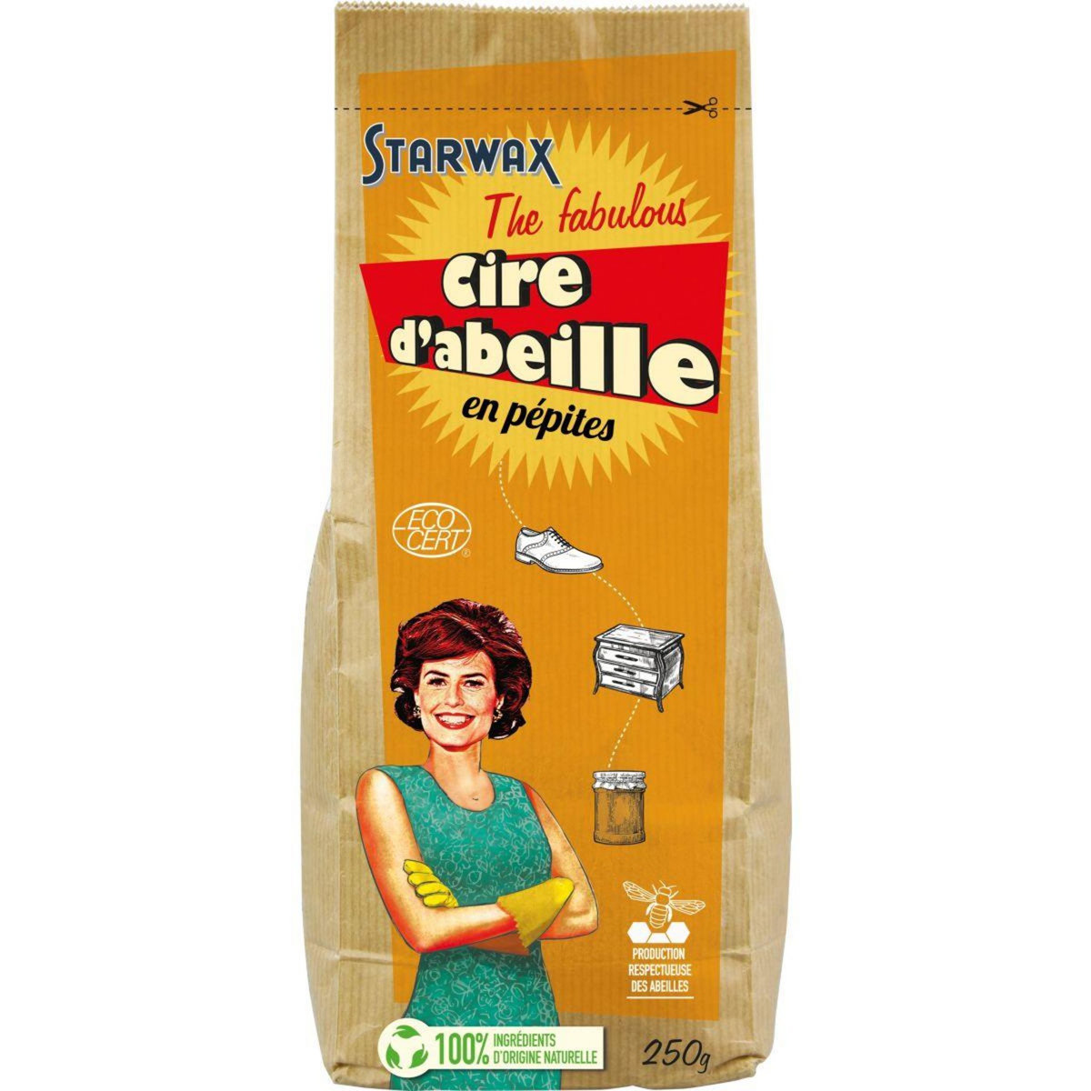 Starwax Conservateur CIRE D'ABEILLE 250G