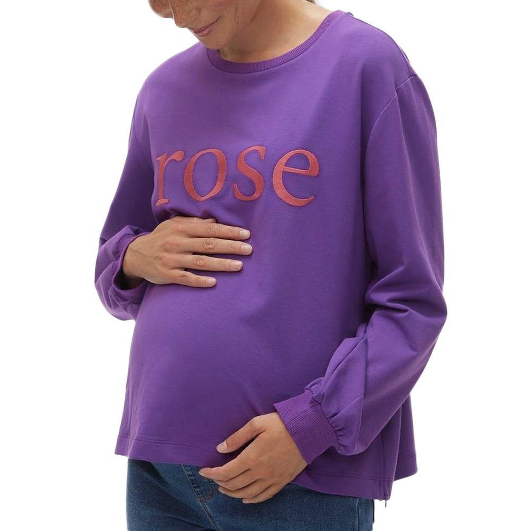 Voir la diapositive 1 : MAMALICIOUS Sweat de Grossesse /Rose Femme Mamalicious 20019378