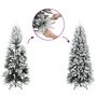 Voir la diapositive 4 : VIDAXL Sapin de Noël artificiel 150 LED et neige floquee 150 cm
