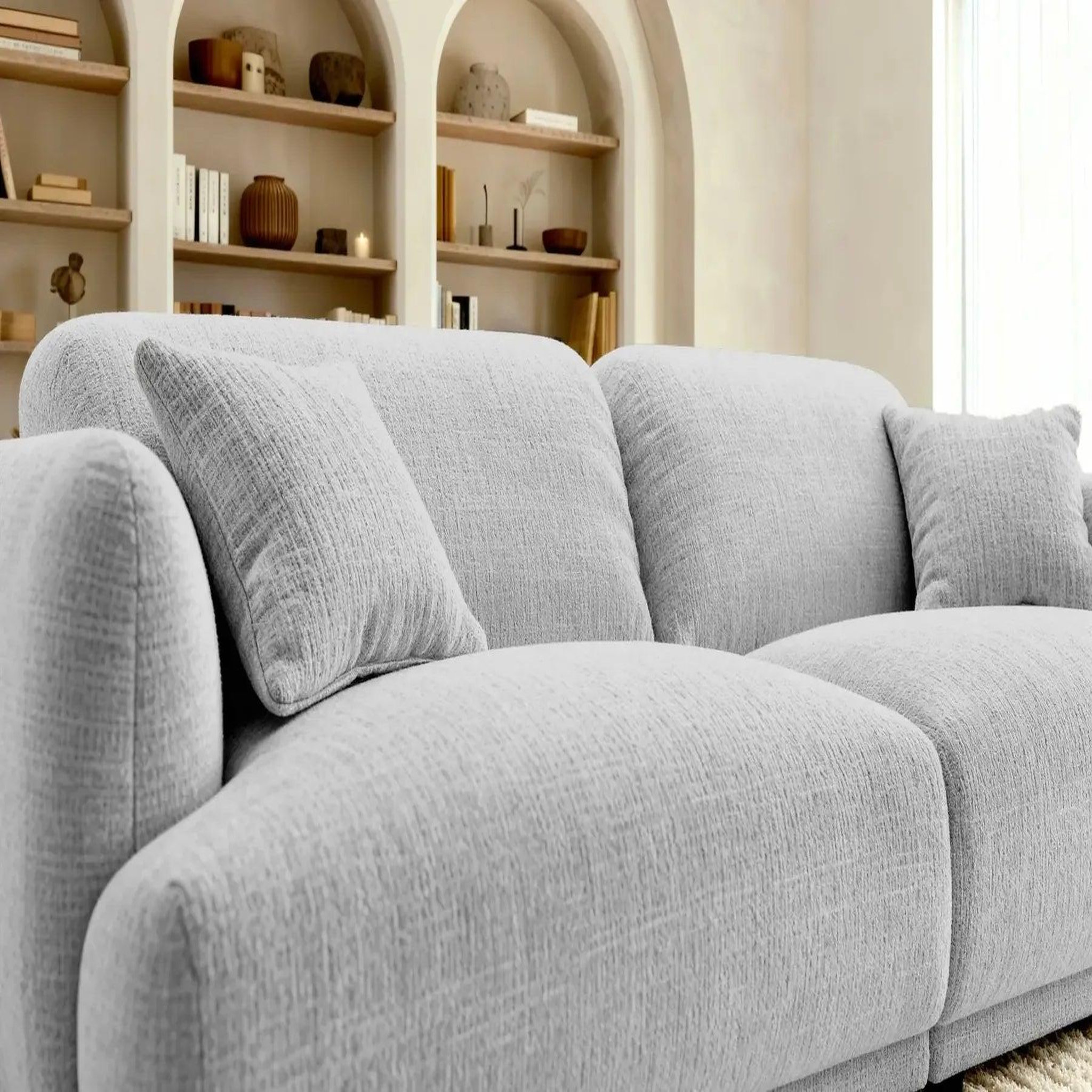 Voir la diapositive 4 : CASANOVA PARIS Rosalie - canapé droit tissu chenille 2 places