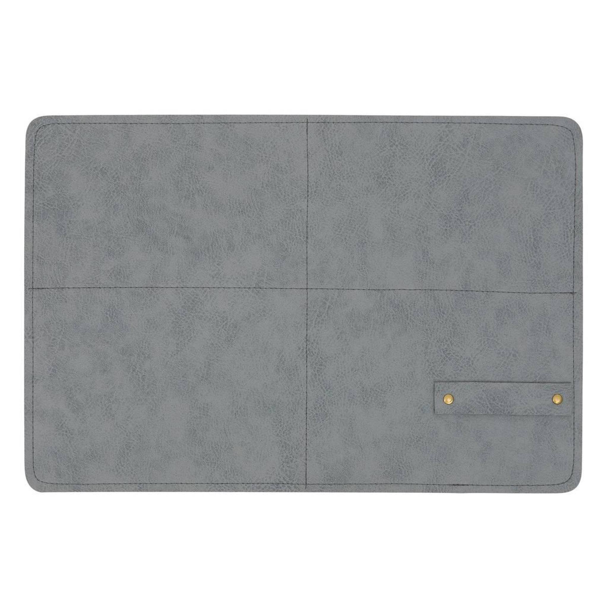 SECRET DE GOURMET Set de Table Rectangulaire  Glenn  30x45cm Gris