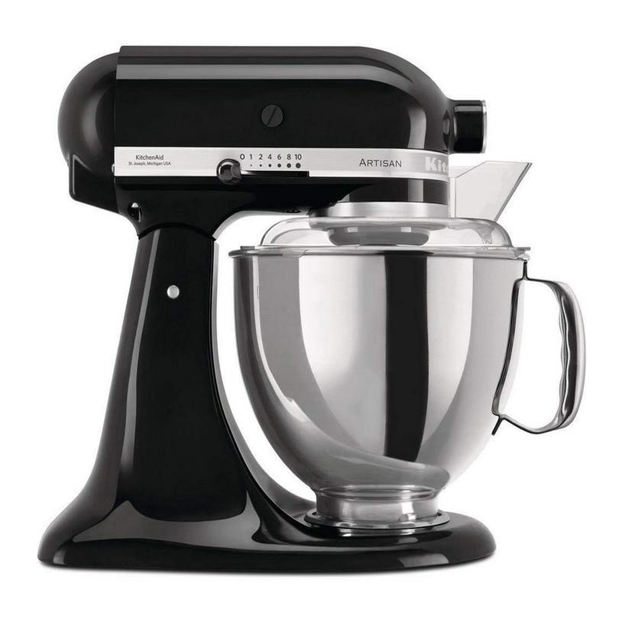 KitchenAid Robot pâtissier multifonction 4,8l 300w noir onyx - 5ksm175pseob