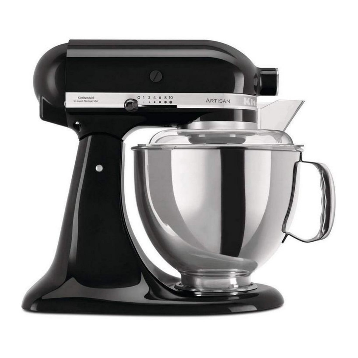 KitchenAid Robot pâtissier multifonction 4,8l 300w noir onyx - 5ksm175pseob
