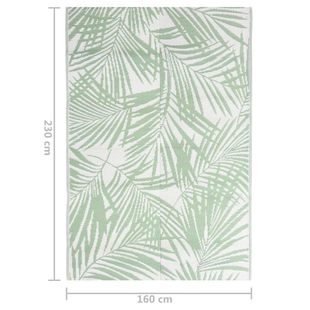 VIDAXL Tapis d'exterieur Vert 160x230 cm PP