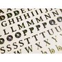  156 Autocollants - Alphabet - majuscules et minuscules - Brillant