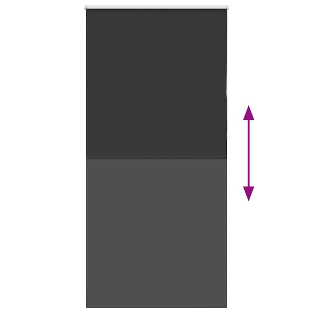 VIDAXL Store enrouleur occultant largeur du tissu 110,7 cm polyester