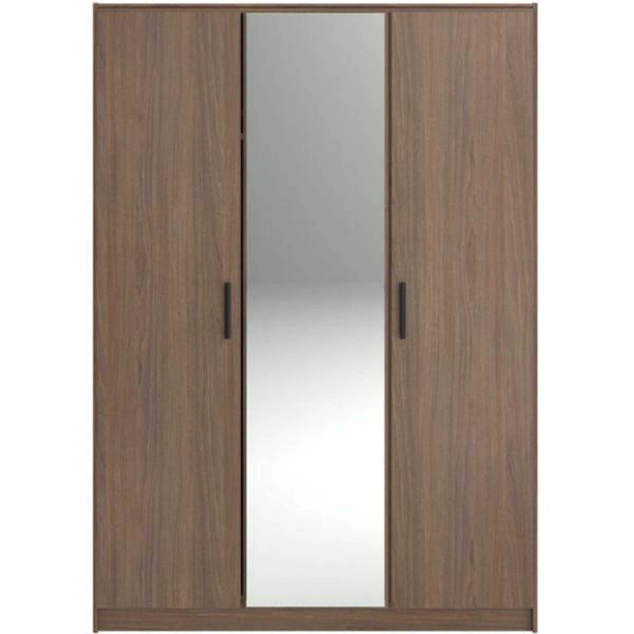 Voir la diapositive 3 : PARISOT Armoire de chambre - AZUKA - Orme torréfié - 3 portes - Style contemporain - 139 x 52 x 197 cm