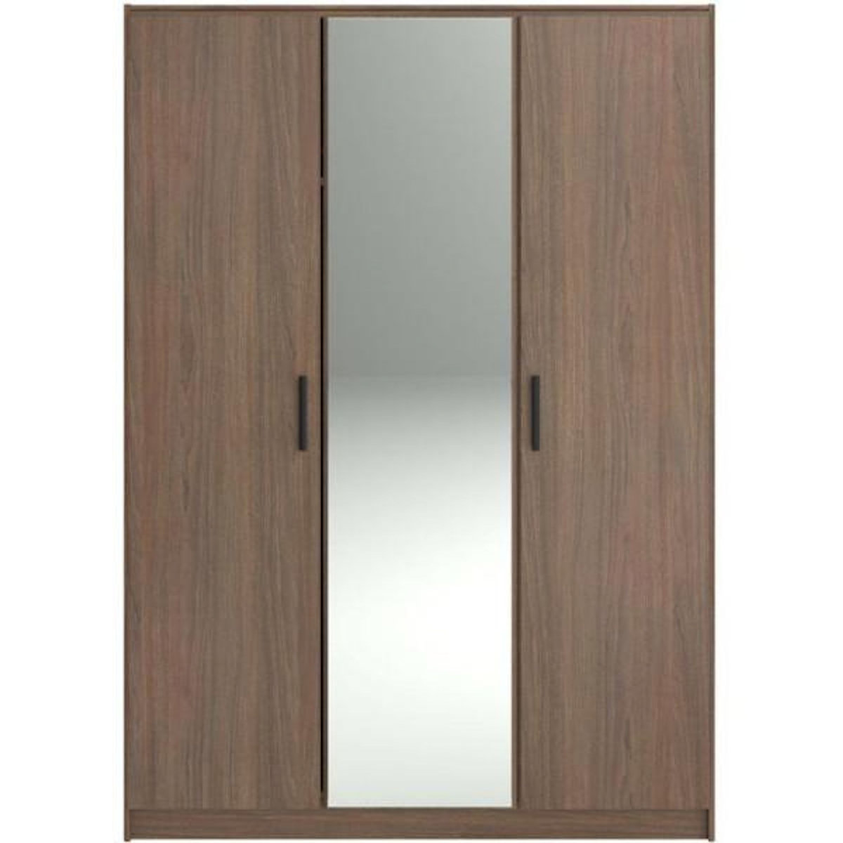 PARISOT Armoire de chambre - AZUKA - Orme torréfié - 3 portes - Style contemporain - 139 x 52 x 197 cm